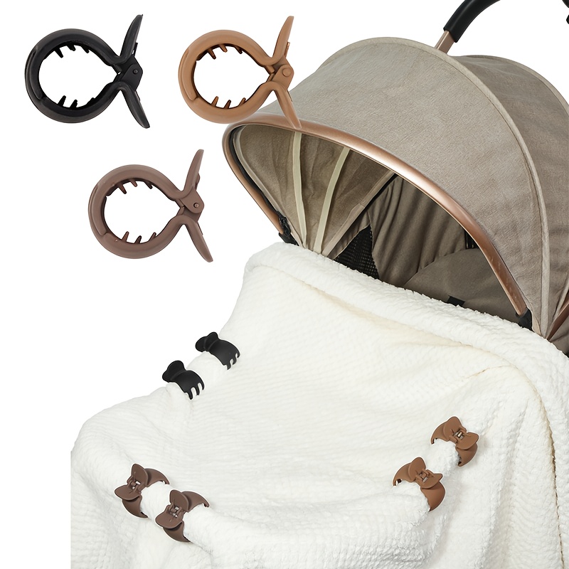 Travel Accessories Baby - 2 pinces crocodiles pour poussette, crochets