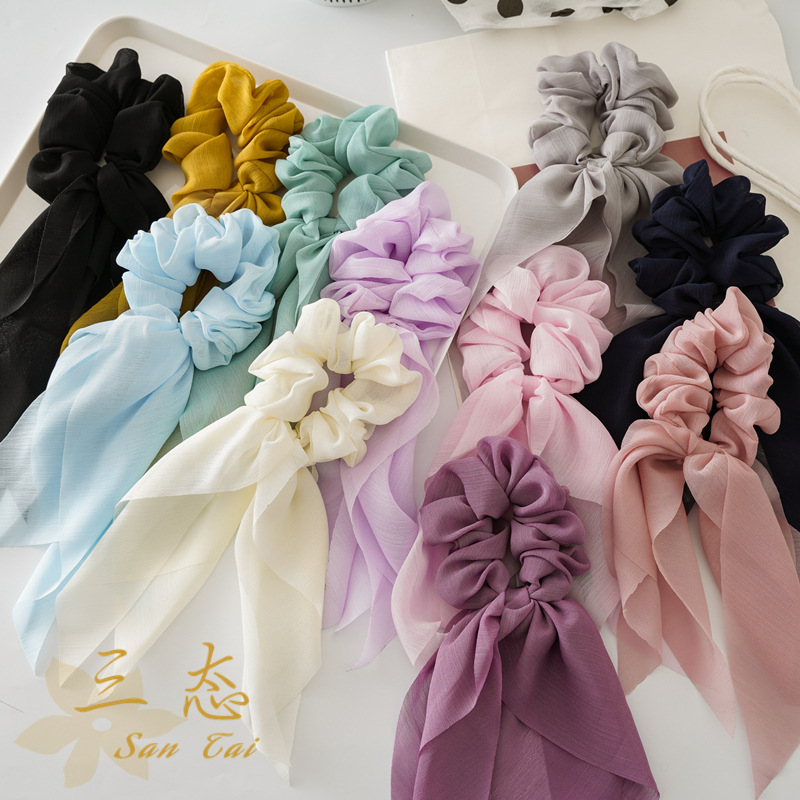 Travel Accessories Aesthetic - Chouchous en mousseline de soie pour