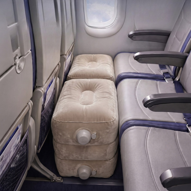 Travel Accessories Long Flight - Repose-pieds gonflable pour vols longue distance,