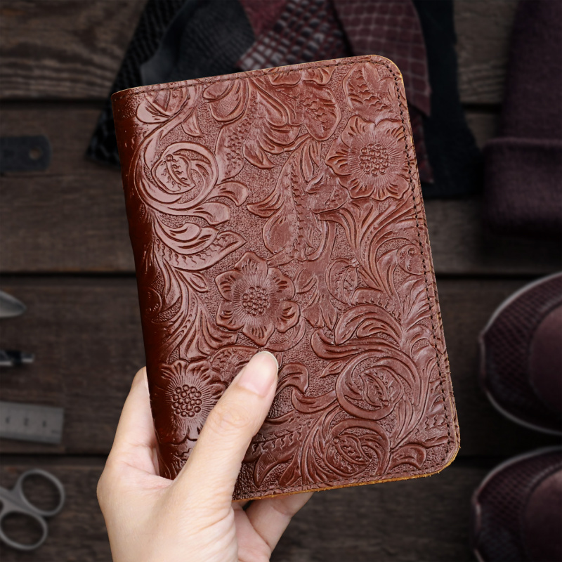 Travel Accessories Wallet - Porte-passeport en cuir véritable, étui portefeuille