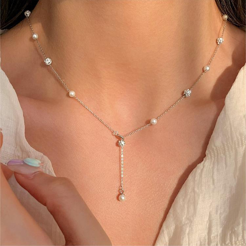 Travel Accessories As Gifts - Zcomprend-Collier clavicule à pampilles pour femme,
