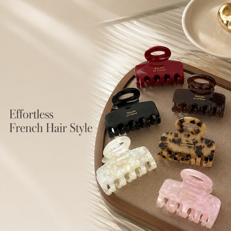 Travel Accessories Aesthetic - Pinces à cheveux moyennes françaises à
