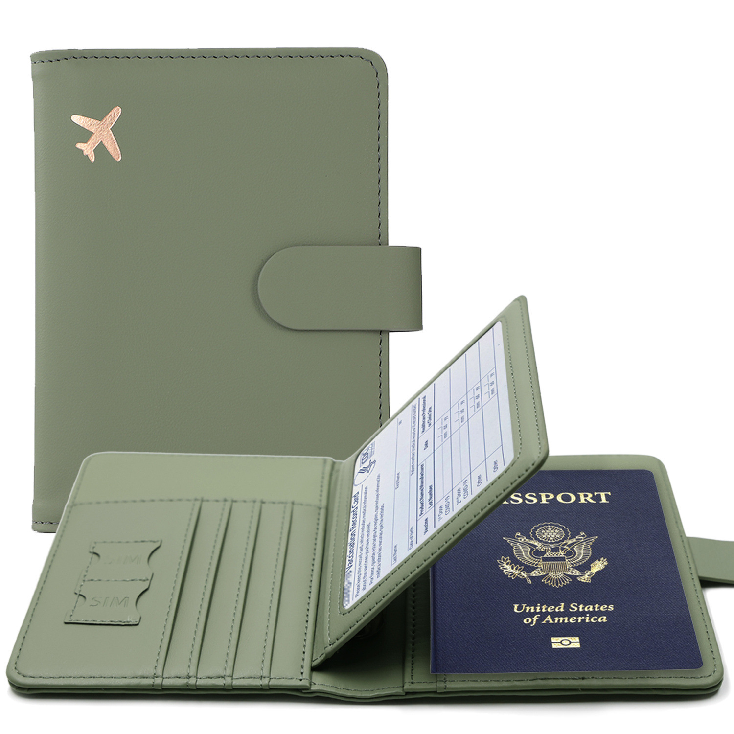 Travel Accessories Wallet - Étui de couverture de passeport RFID,