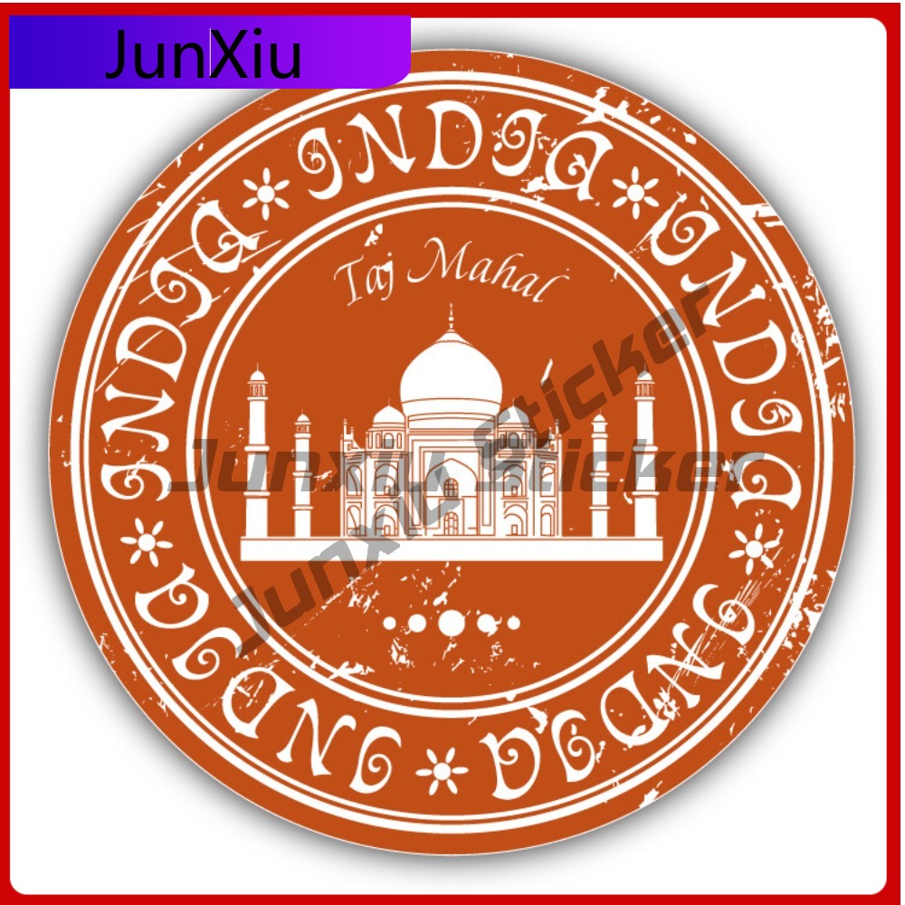 Travel Accessories India - Autocollant de voiture style grunge Taj