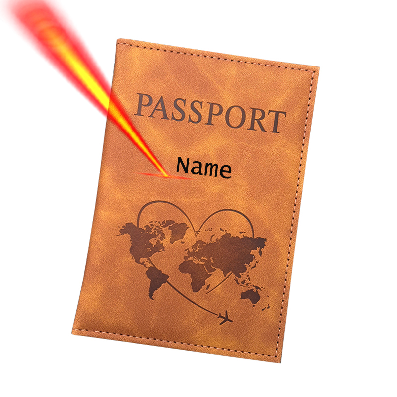 Travel Accessories Wallet - Porte-passeport avec nom personnalisé, portefeuille de