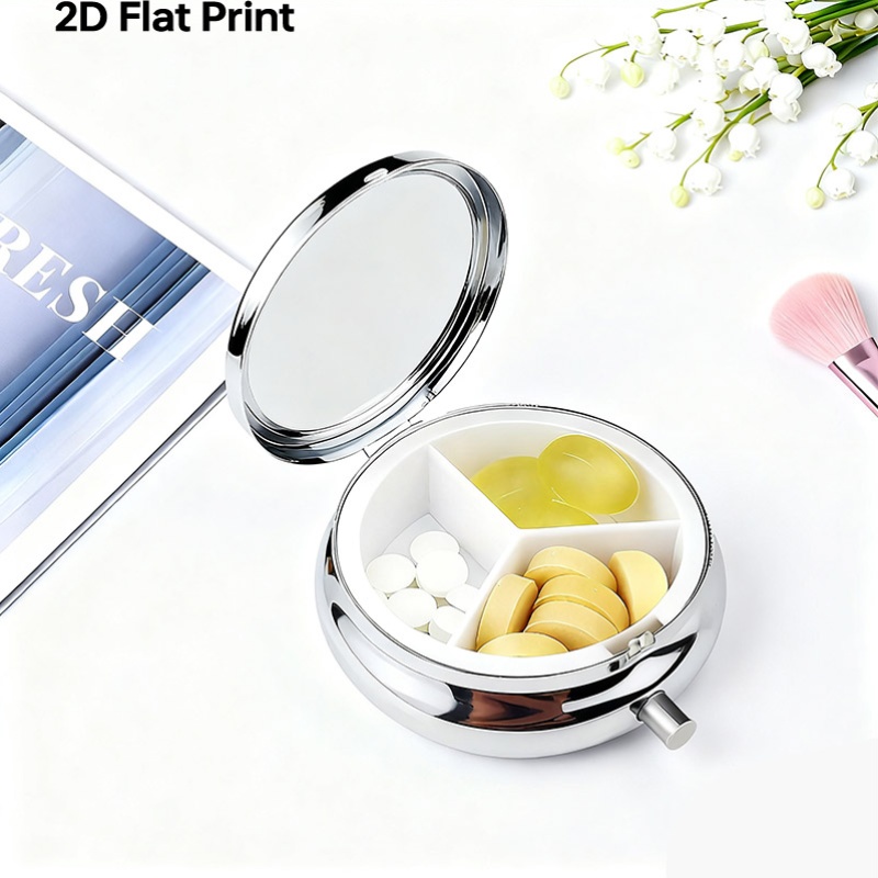 Un pilulier métallique plat, p - Travel Accessories As Gifts avis et prix