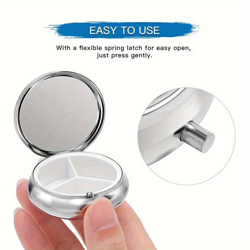 Un pilulier métallique plat, p - Travel Accessories As Gifts avis et prix